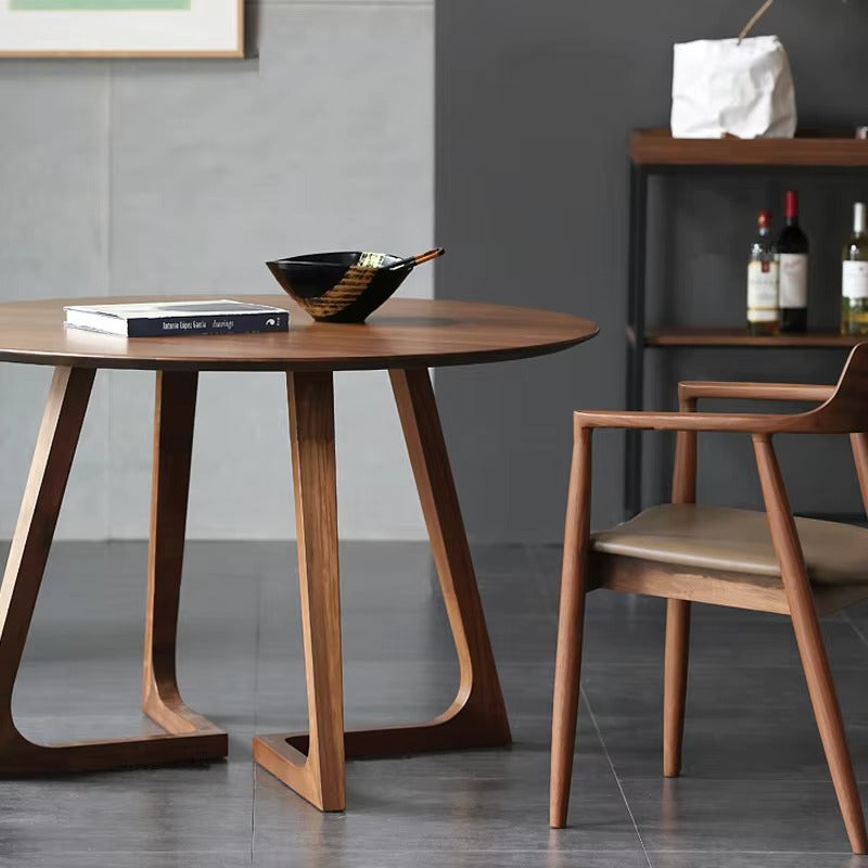 A salon table with a distinctive geometric design.