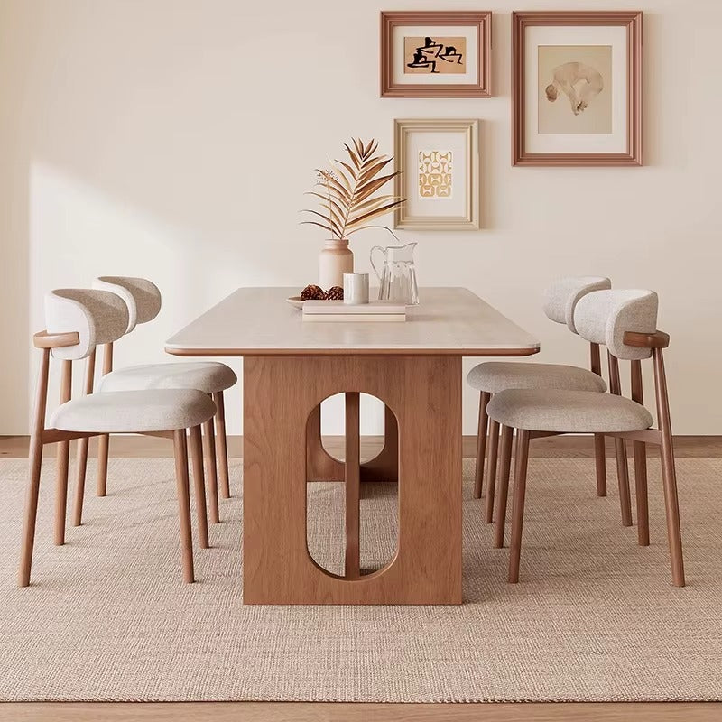 Modern wooden table with a luxurious design
