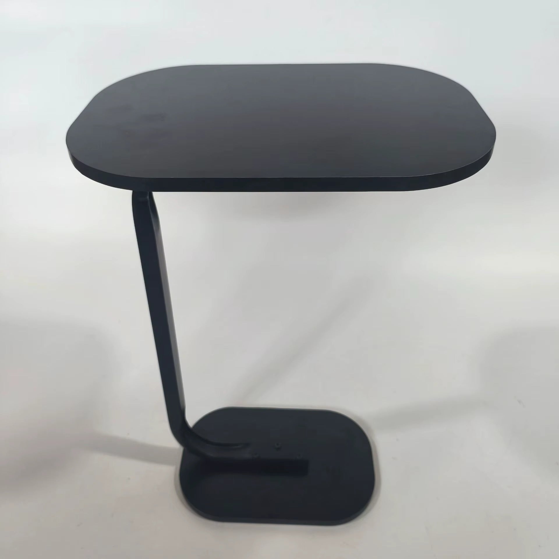 A salon table with a distinctive geometric design.