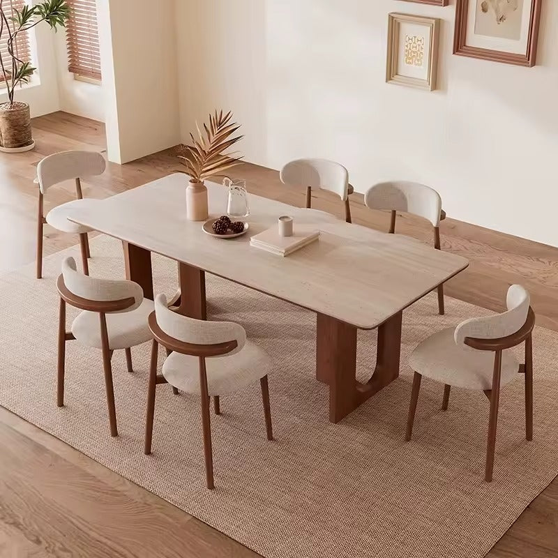 Modern wooden table with a luxurious design